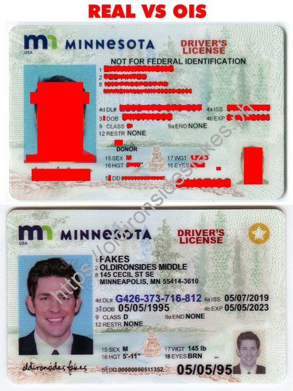 Minnesota Driver License (New MN) - OldIronsidesFakes PH
