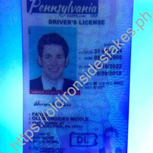 Pennsylvania Driver License(New PA U21)