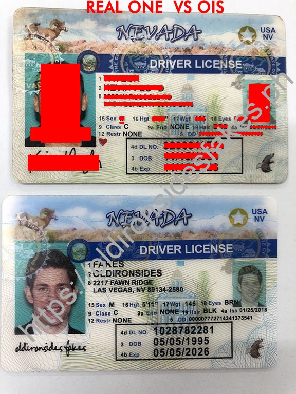 Nevada Driver License (NV) - OldIronsidesFakes PH